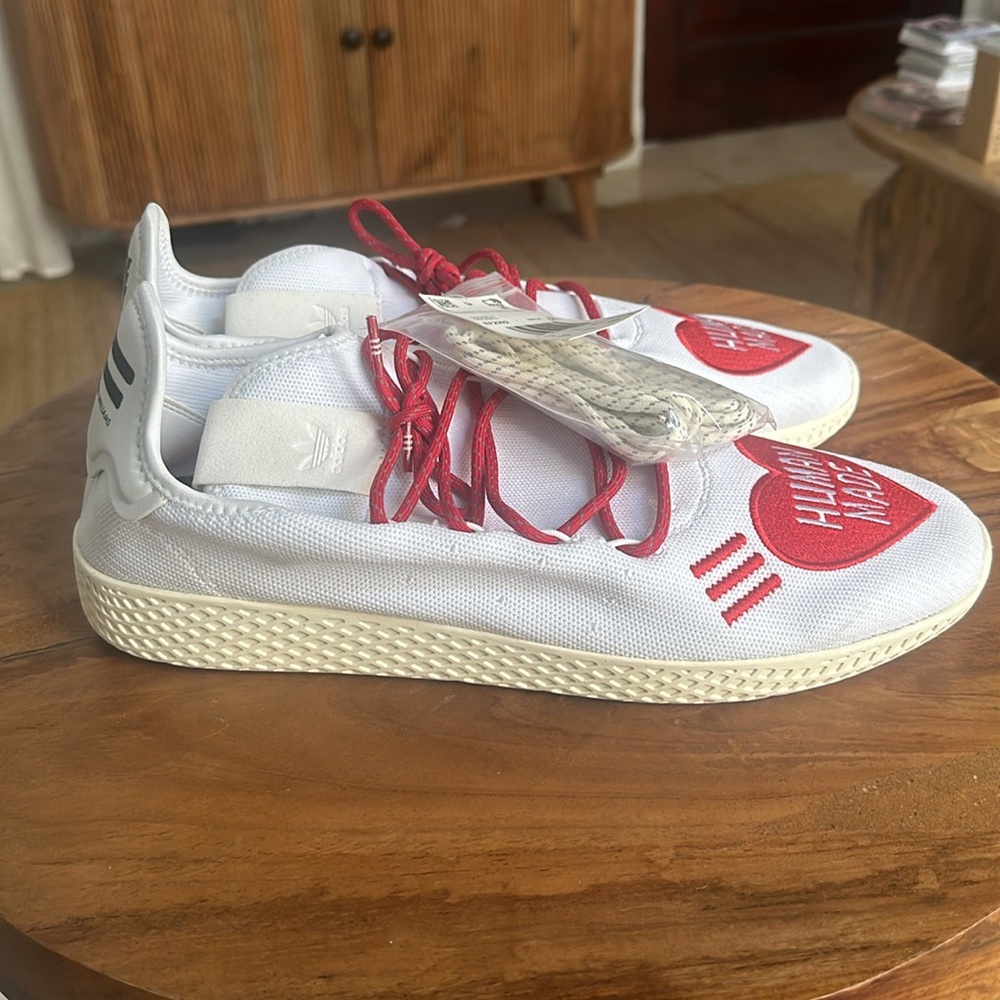 ADIDAS X HUMAN MADE X PHARRELL TENNIS HUMAN LOVE SHOE MEN'S SZ 13.5 NWT/NWOB - Picture 4 of 13